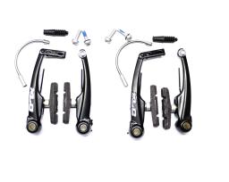 Brzdové čelisti MTB -V BRAKE XLC,Alu  ,př+Zd,černý