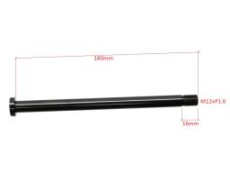 Pevná osa náboje Switch Alu CNC Hololow- Superlight  ,zadní - délka 180mm, 12mm x 1,0 - 16mm