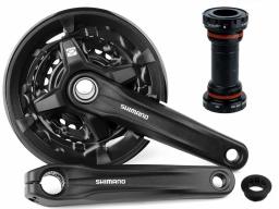 SHIMANO ALTUS FC-MT210 kliky, 3x9kol, 170mm, 40x30x22z  + středové složení BSA - OEM