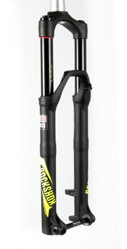 Rock Shox Revelation RL odpružená vidlice E-MTB 27.5"+/29" Boost 15x110 mm, zdvih 140 mm, offset 51 mm, Tapered 1 1/8" - 1 1/2",  neonově žluté polepy