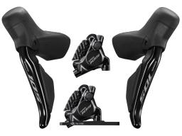 SHIMANO 105  ST-R7170 + brzdič BR-R7170  Di2 kotoučové brzdy set 2x12kolo přední 1000 mm + zadní 1700 mm - OEM