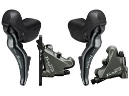 SHIMANO TIAGRA ST-4725/ BR-4770 kotoučové brzdy set 2x10kol přední 800 mm + zadní 1500 mm - OEM