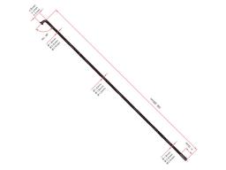 DT Swiss Competition double butted 2,0/1,8/2,0 mm x 298 mm drát bez niple černý