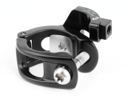 Sram/Avid Matchmaker X objímka brzdové páky Hinge Clamp + Wolf Tooth ShiftMount ISEV-MM adaptér pro řazení Shimano I-Spec EV  , černá