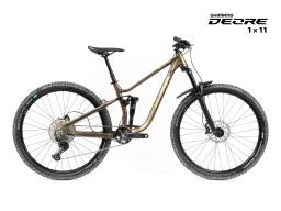 Celoodpružené  MTB 29" Lee Cougan Quest  Shimano Deore  1x11 , velikost  S -16" (40,5cm) - barva hnědozlatá matná