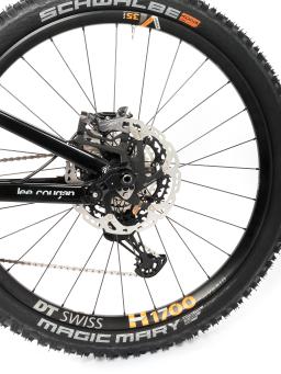 Celoodpružené eloktrokolo  MTB 29"/27,5"  Lee Cougan E-Quest - Brose S / 720Wh-20Ah / Shimano XT 1x12  , velikost  L - 19" – barva černo-Military Green lesklá