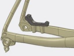 Shimano SM-MA-R160P/D adapter zadní  160mm, rám Flat Mount , brzda PostMount