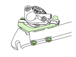 Shimano SM-MA-R160P/D adapter zadní  160mm, rám Flat Mount , brzda PostMount