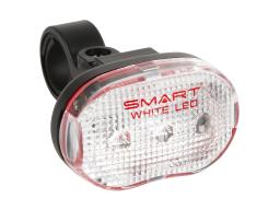 Blikačka SMART 401W přední s 1 ultrasvítivou bílou LED diodou,včetně baterií.