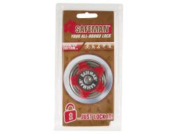 Zámek navíjecí  Safeman New Edition červená