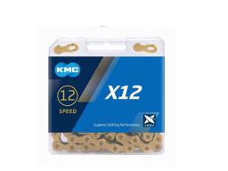 KMC X12 řetěz - 12kol, zlatý