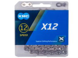 KMC X12 řetěz - 12s, stříbrný