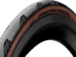 Continental Grand Prix 5000 S TR 700x25C plášť silniční kevlar skládací černá-hnědá