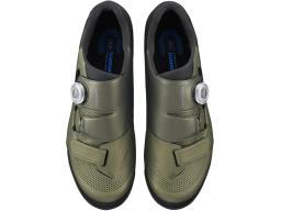 SHIMANO SH-XC502 MTB tretry pánské mechově zelená - velikost 43