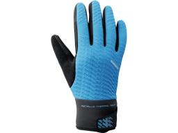 SHIMANO WINDBREAK THERMAL rukavice modrá, XL