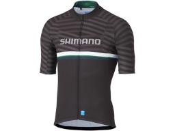 SHIMANO TEAM dres černá/zelená, L