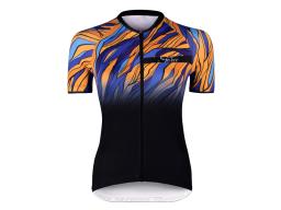 FORCE LIFE UNI dres s krátkým rukávem černo-modro-oranžová, M