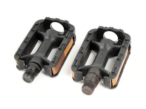 Pedály dětské MTB plastové s kuličkovými ložisky-STANDARDNÍ ZÁVIT 9/16"