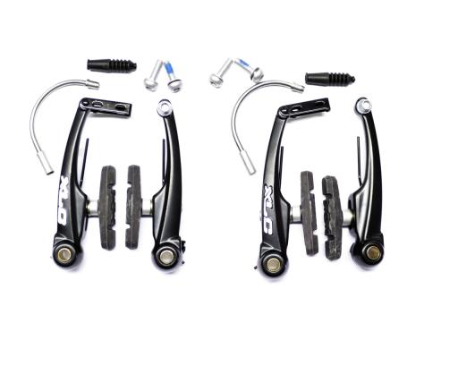 Brzdové čelisti MTB -V BRAKE XLC,Alu  ,př+Zd,černý