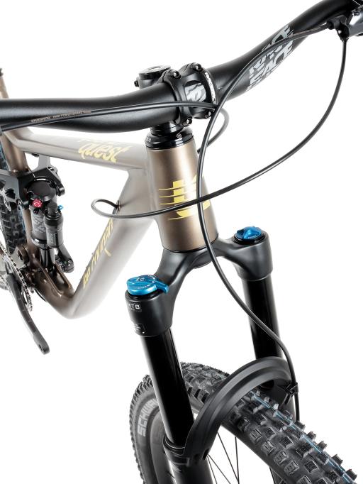 Celoodpružené MTB 29" Lee Cougan Quest SHIMANO Deore XT Di2 M8250 1x12 velikost S (16" / 40,5 cm) - barva hnědozlatá matná