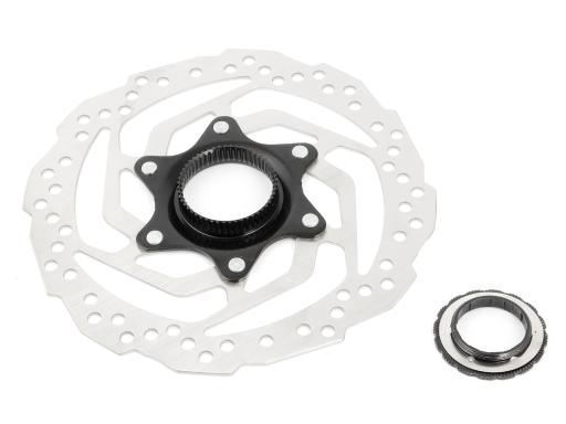 Shimano SM-RT10 - brzdový kotouč 160mm Center Lock -  vnitřní + vnější ozubení matice