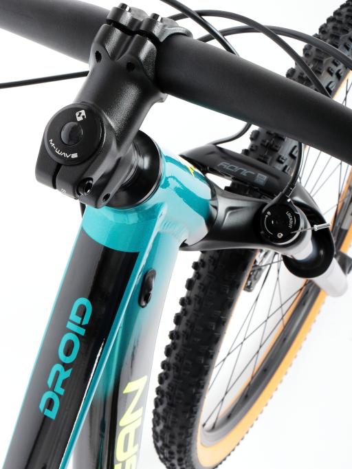 Kolo MTB 29" Lee Cougan Droid SHIMANO Deore 1x12 velikost S - 17" modro-černá lesklá