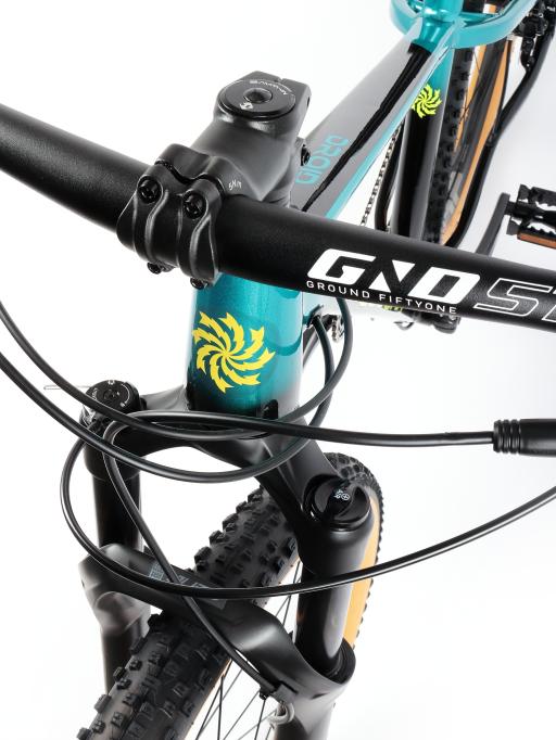 Kolo MTB 29" Lee Cougan Droid SHIMANO Deore 1x12 velikost S - 17" modro-černá lesklá