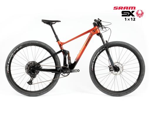 Celoodpružené  MTB 29" kolo  Spyder Cross  Sram SX  Eagle 1x12 velikost M – 18" (46 cm) – barva dle přání