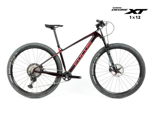 Kolo MTB 29"  FOCUS Raven 9.9 Shimano XT 1x12 , velikost S -16,5" vínově červená tmavá metalíza lesk