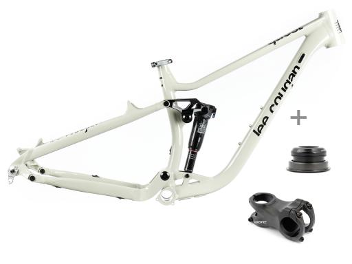 Lee Cougan Quest  celoodpružený Alu rámový set  MTB 29"  velikost  M -17,5" (44cm)  barva šedá lesklá