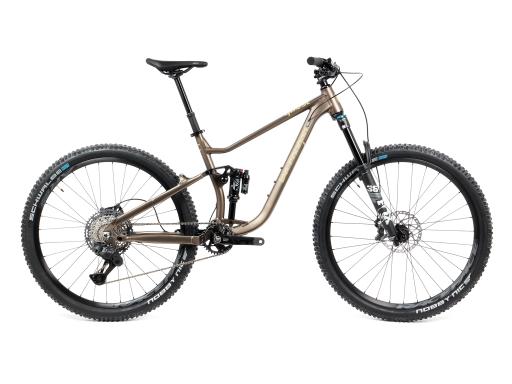 Lee Cougan Quest celoodpružený Alu rámový set MTB 29" velikost M – 17,5" (44 cm), hnědozlatá matná