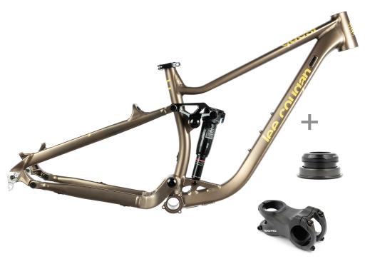 Lee Cougan Quest  celoodpružený Alu rámový set  MTB 29"  velikost  L -19" (48cm)  barva hnědozlatá matná