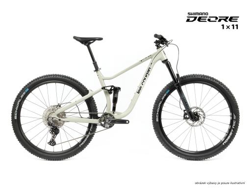 Celoodpružené  MTB 29" Lee Cougan Quest  Shimano Deore  1x11 , velikost  S -16" (40,5cm) - barva šedá lesklá