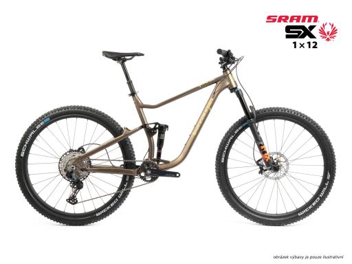 Celoodpružené  MTB 29" Lee Cougan Quest  Sram SX  Eagle 1x12 , velikost  M -17,5" (44cm) - barva hnědozlatá matná