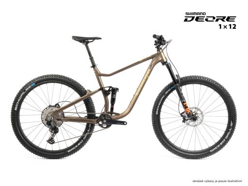 Celoodpružené  MTB 29" Lee Cougan Quest  Shimano Deore  1x12 , velikost   M -17,5" (44cm)  - barva hnědozlatá matná
