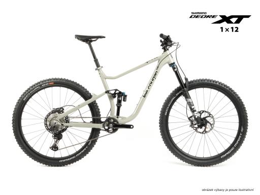 Celoodpružené  MTB 29" Lee Cougan Quest  Shimano XT/ SLX 1x12 , velikost  M -17,5" (44cm)   - barva šedá lesklá