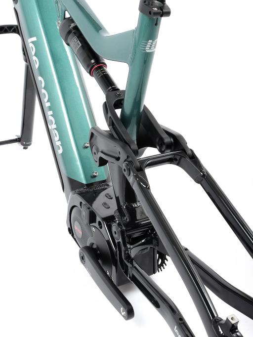 Celoodpružené eloktrokolo  MTB 29"/27,5"  Lee Cougan E-Quest - Brose S / 720Wh-20Ah / Shimano SLX  1x12   , velikost  S -16"  – barva černo-Military Green lesklá