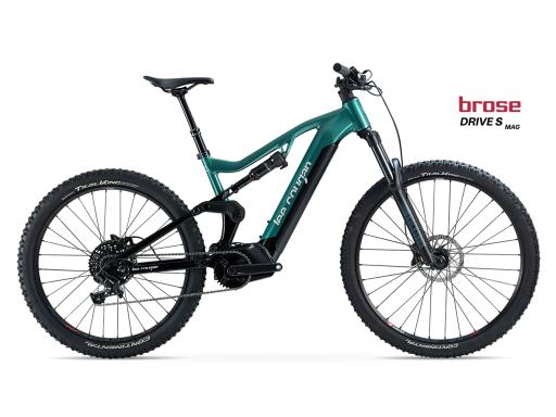 Celoodpružené eloktrokolo  MTB 29"/27,5"  Lee Cougan E-Quest - Brose S / 720Wh-20Ah / Shimano SLX  1x12   , velikost  S -16"  – barva černo-Military Green lesklá