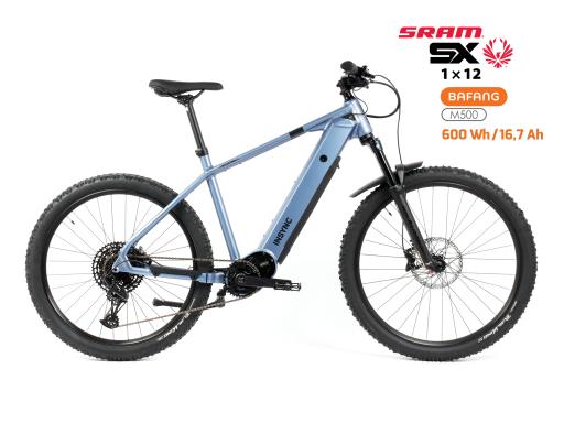 Elektrokolo MTB 29"/27,5"  Viking – Bafang M500  / Sram SX 1x12  velikost M – barva modro-šedá matná