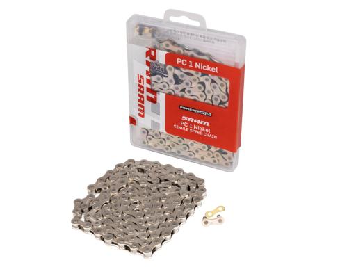 Sram PC 1 Nickel řetěz jednorychlostní, 114 článků, balený