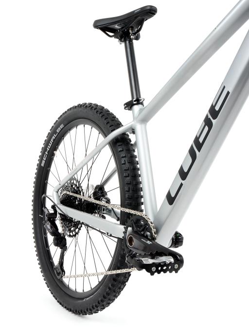 Kolo MTB 27,5" Cube Aim Race Shimano Deore XT/SLX 1x12, velikost S – 14", stříbrná