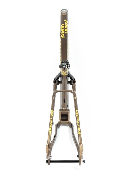 Celoodpružené MTB 29" Lee Cougan Quest SHIMANO Deore XT Di2 M8250 1x12 , velikost M – 17,5" (44 cm), hnědozlatá matná