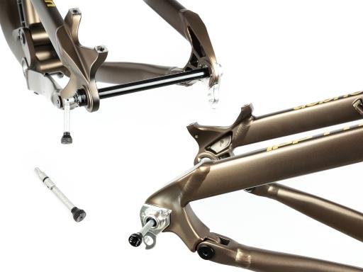 Celoodpružené MTB 29" Lee Cougan Quest SHIMANO Deore XT Di2 M8250 1x12 , velikost M – 17,5" (44 cm), hnědozlatá matná