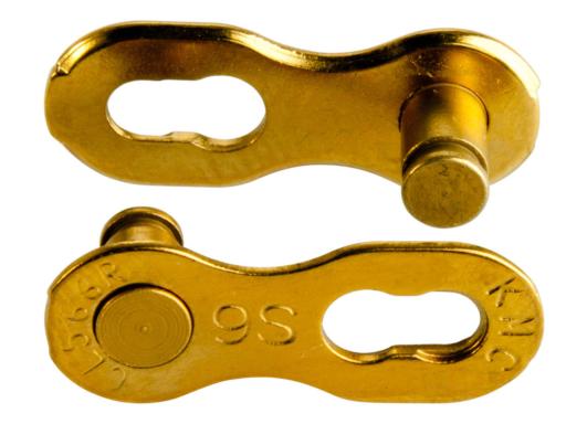 KMC CL-566R spojka na řetěz 9kolo zlatá -znovupoužitelná