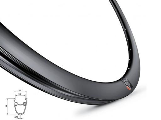 Mach1 - 560 Disc  ráfek silniční-gravel   32-děr, barva černá matná