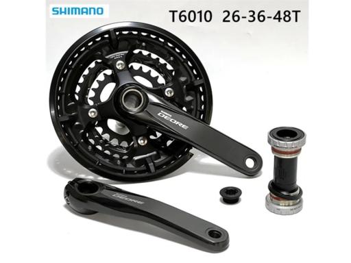 Shimano Deore  FC-T6010  170mm, 48x36x26z kliky 3x10kolo + středové složení BSA Shimano SM-BB52