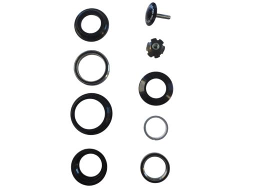 Prestine  ZS44/28.6 - ZS55/40  hlavové složení  semi- integrované 1-1/8"- 1-1/2" (=1,5) TAPERED 55mm s redukcí na 1 1/8" vidlice