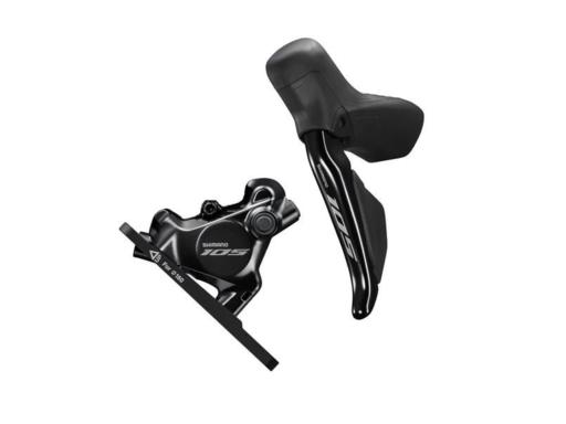 Shimano 105 ST-R7120+BR-R7170 Di2 řadící a brzdová páka levá  - přední kotoučová brzda pro 2-převodník Flat Mount