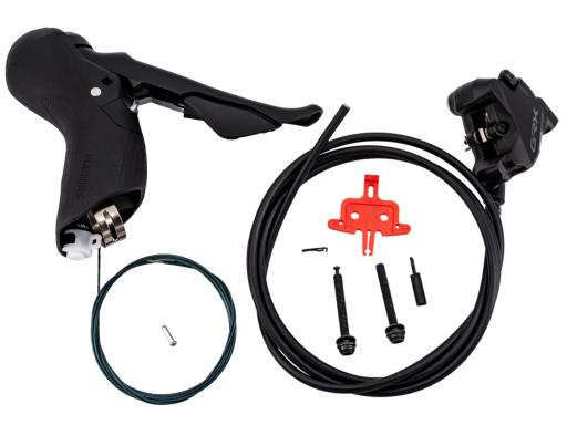 Shimano GRX ST-RX400(J-kit) BR-RX400-KIT, kotoučová brzda zadní 10kolo - FLAT MOUNT 1500mm