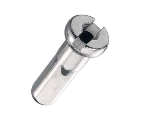 Nipl Sapim  Brass  stříbrný délka 12,7mm, průměr 2mm - mosazný